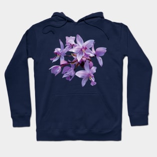 Purple Orchids with Dew Hoodie